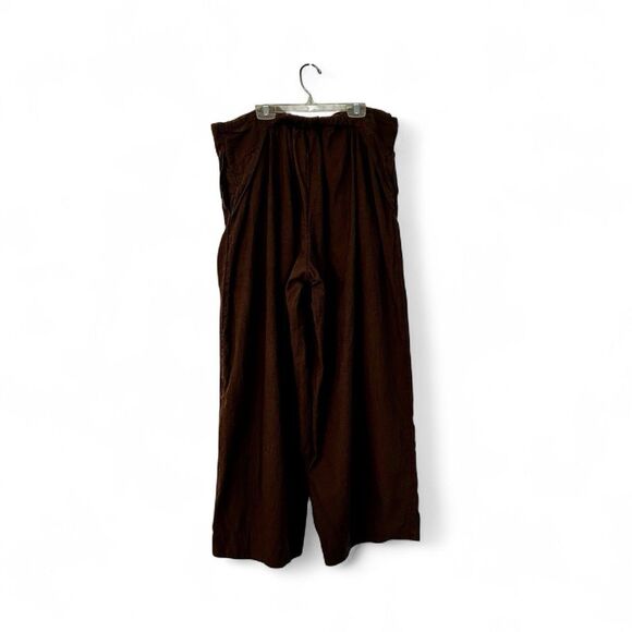 Free-est Pants Size XL, Women’s, Brown, Linen Cotton, Barrel Leg - Picture 2 of 5